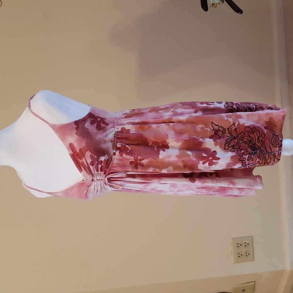 Pink Flower 🌸 Summer Dress Size Small - Picture 2 of 5